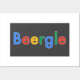 Beer Search Engine (White Outline) Posters and Art